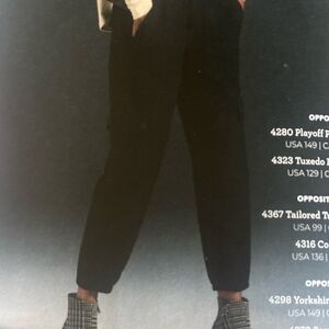 CAbi Quantum Cargo Black Pants Jogger Size Medium GUC